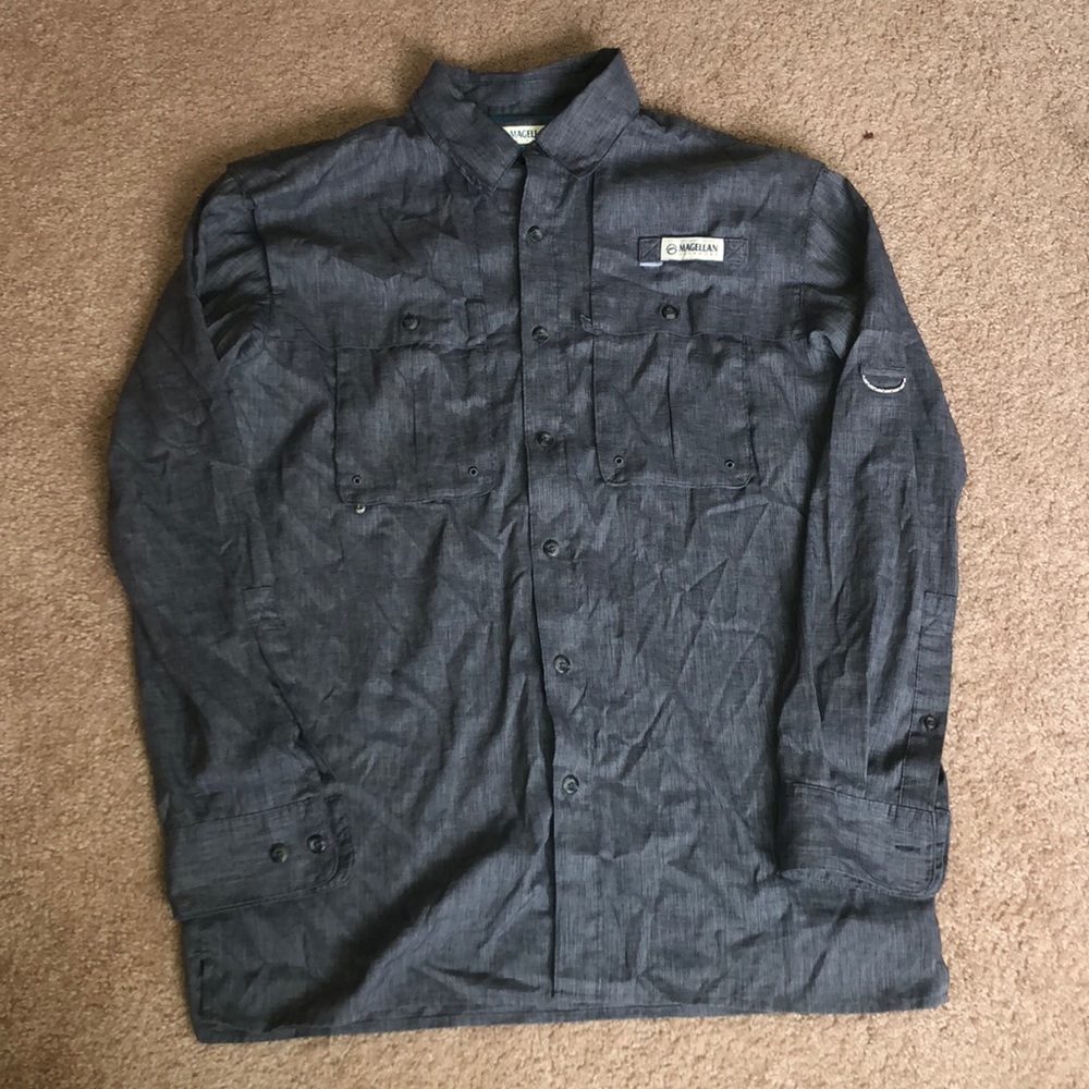 Magellan Outdoors Mens Long Sleeve Fishing Shirt